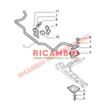 Front Stabiliser Anti Roll Bar Bracket - Fiat Cinquecento Seicento - Steering - Shaft & Suspension
