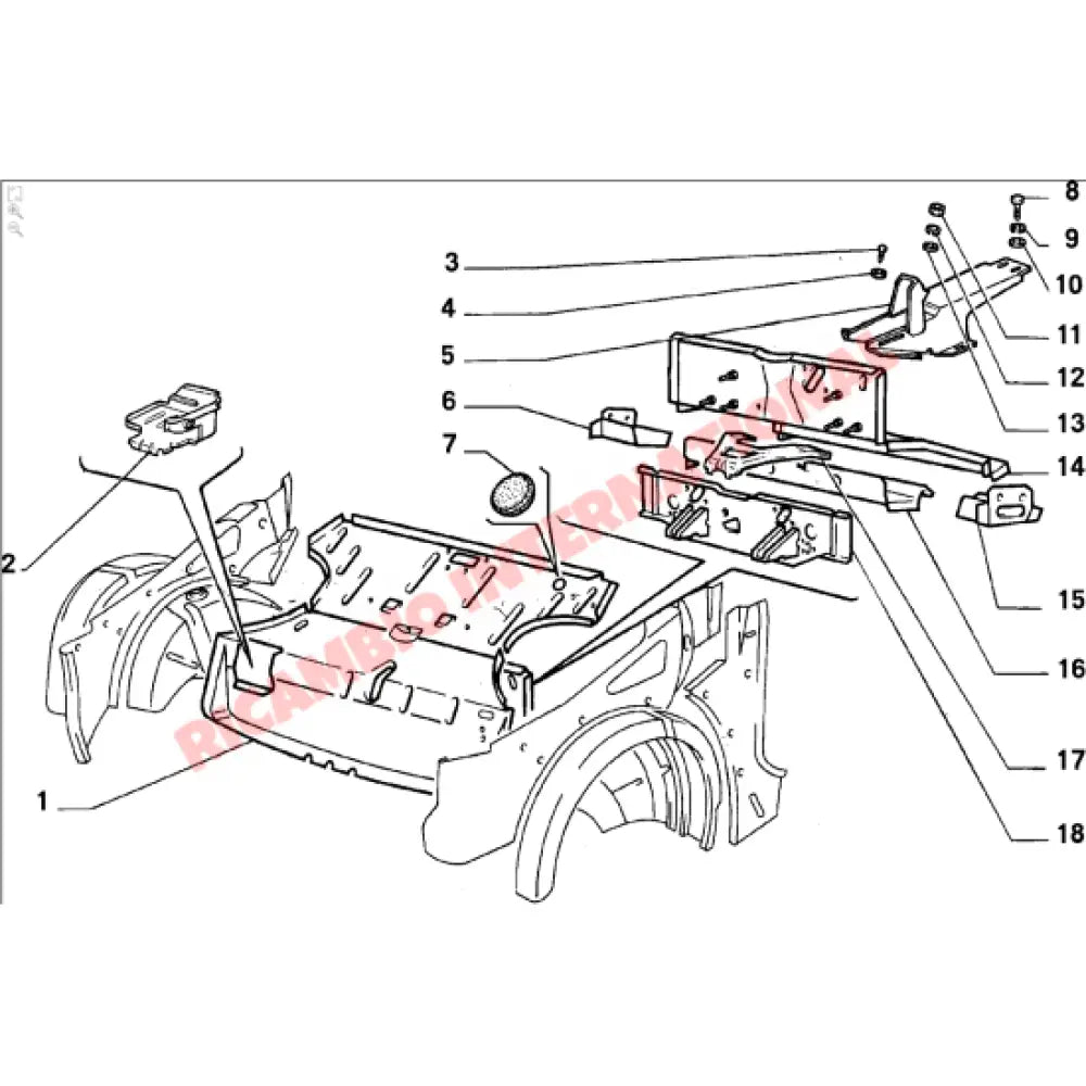 Front Strengthening Brace - Fiat 126 - Body Parts