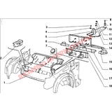 Front Strengthening Brace - Fiat 126 - Body Parts