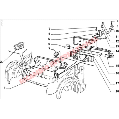 Front Strengthening Brace - Fiat 126 - Body Parts