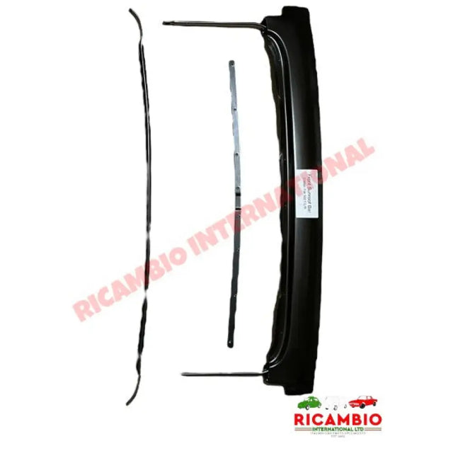 Front Sunroof Bar Kit (BLACK) - Classic Fiat 500 - Sunroof & Associated Items