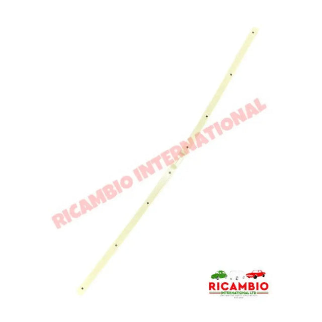 Front Sunroof Fixing Bar & Fitting Kit IVORY - Classic Fiat 500 F/L/R - Sunroof & Associated Items