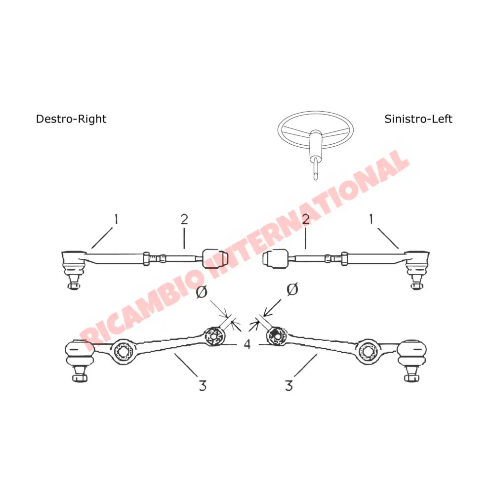 Front Suspension Arm (10mm BOLT) - Fiat 128,Strada,Ritmo,Regata - Steering - Shaft & Suspension