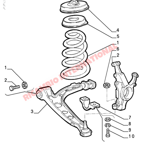 Front Suspension Arm Bracket & Bolts - Fiat Cinquecento,Seicento - Steering - Shaft & Suspension