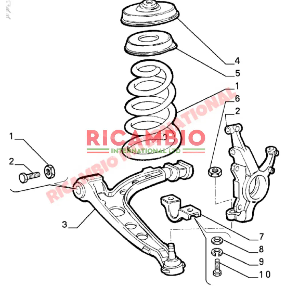 Front Suspension Arm Bracket & Bolts - Fiat Cinquecento,Seicento - Steering - Shaft & Suspension