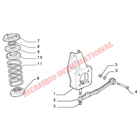Front Suspension Arm - Classic Fiat Panda Lancia Y10 - Suspension and Related Parts