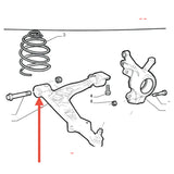 Front Suspension Arm UPRATED Bush Kit - Fiat Barchetta,Punto,Cinquecento,Seicento,Uno