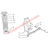 Front Suspension Ball Joint & Bracket - Classic Fiat Panda Lancia Y10 - Suspension and Related Parts