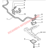 Front Suspension Support Plate - Fiat Cinquecento,Seicento - Steering - Shaft & Suspension