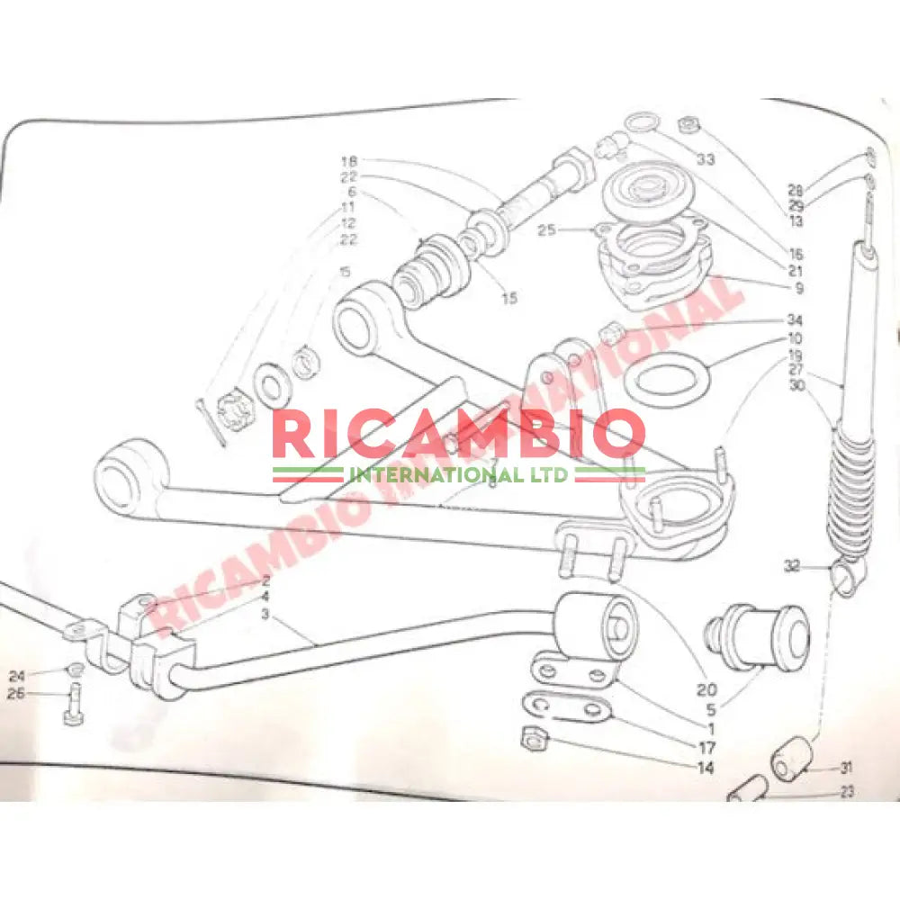 Front Top/Upper Suspension Modification Kit - Lancia Fulvia - Suspension