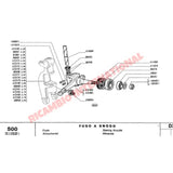 Front Wheel Bearing C-Clip - Classic Fiat 500 126 - Classic Fiat 500 Parts & Spares