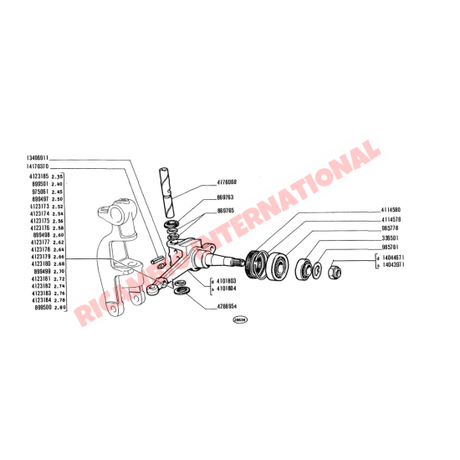 Front Wheel Bearing Kit (Budget) - Classic Fiat 500 126 600 & 850 - Classic Fiat 500 Parts & Spares