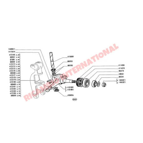 Front Wheel Bearing Kit (Budget) - Classic Fiat 500 & 126 - Bearings