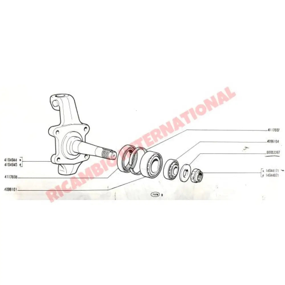Front Wheel Bearing Kit - Fiat 125,132,Argenta - Axles - Shaft - Joints and Couplings