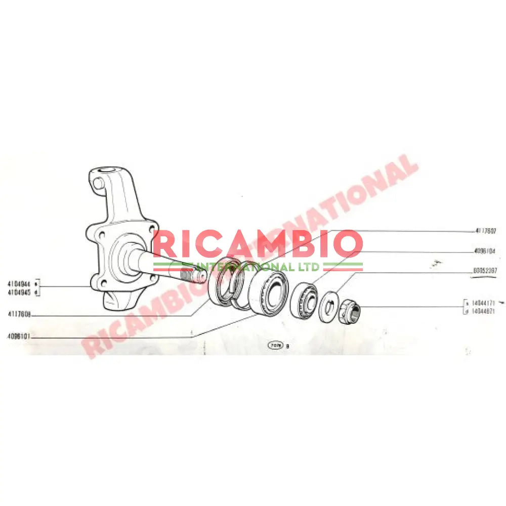 Front Wheel Bearing Kit - Fiat 1300,1500,2300,Dino - Axles - Shaft - Joints and Couplings
