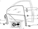 Front Window Guide - Fiat Tipo,Tempra