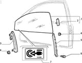 Front Window Guide - Fiat Tipo,Tempra