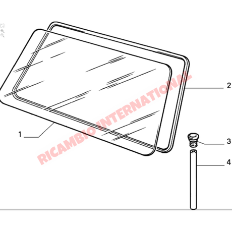 Front Windscreen - Classic Fiat Panda - Windows - Seals & Associated Parts