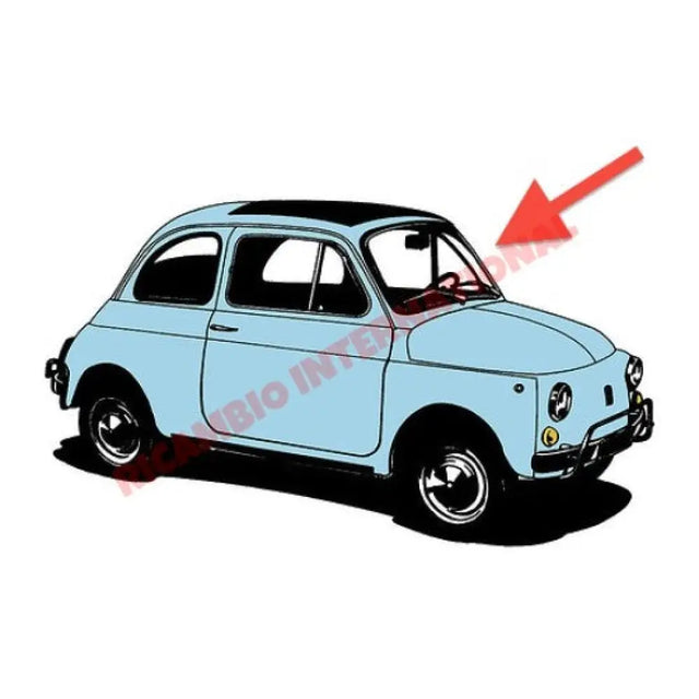 Front Windscreen Seal (BEST QUALITY) - Classic Fiat 500 F/R - Window Seals & Associated Parts