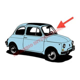 Front Windscreen Seal & Chrome Beading Kit - Classic Fiat 500 L - Window Seals & Associated Parts