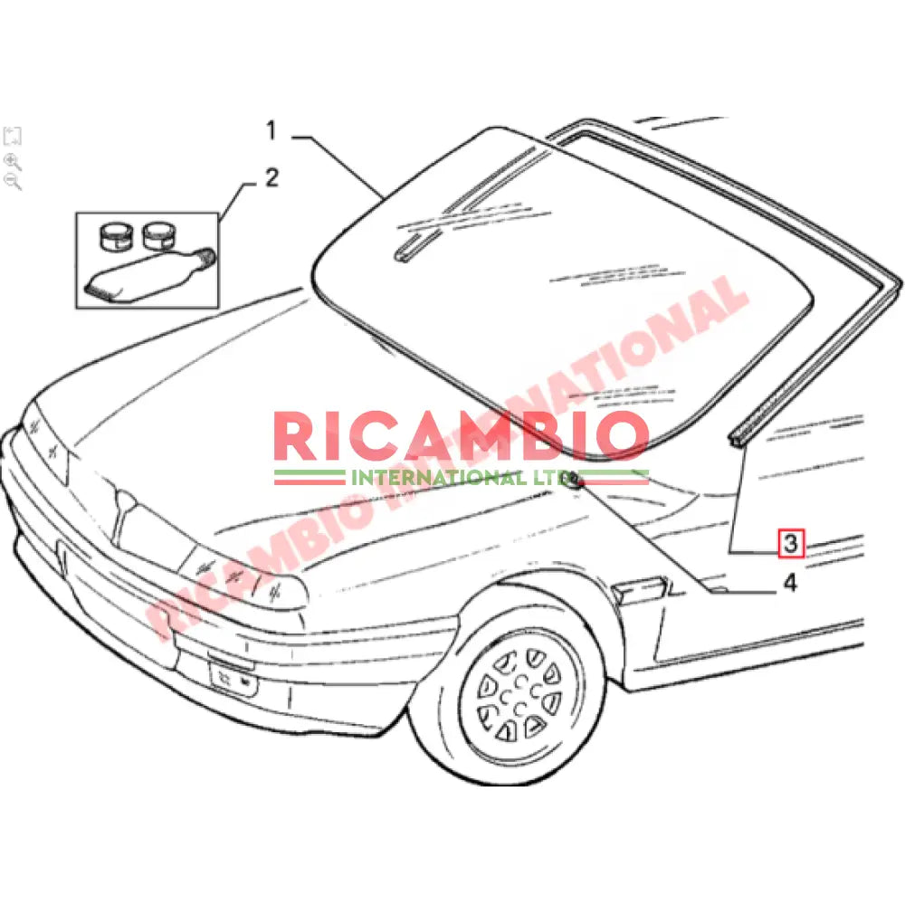 Front Windscreen Seal - Lancia Delta Dedra - Lancia Delta Integrale