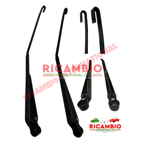 Front Wiper Arm (2) RHD - Fiat & Lancia Assorted - Push-on Spindle Wiper Arms