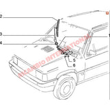 Front Wiper Arm (LHD) - Classic Fiat Panda - Wiper - Washer & Associated Parts