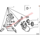 Front Wiper Linkage Assembly (LHD) - Classic Fiat Panda - Wiper - Washer & Associated Parts
