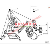 Front Wiper Linkage Assembly (RHD) - Classic Fiat Panda - Wiper - Washer & Associated Parts