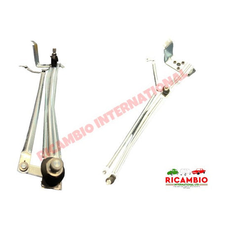 Front Wiper Linkage (LHD) - Fiat 124 - Wiper - Washer & Associated Parts