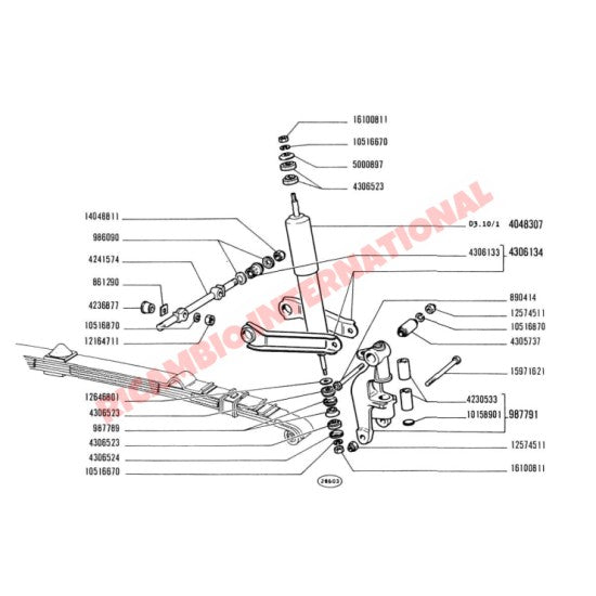 Front Wishbone Link Bracket - Classic Fiat 500R,126 - Suspension