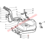 Fuel Filler Cap Spacer - Classic Fiat Panda,Uno Lancia Y10 - Lancia Y10