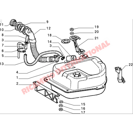 Fuel Filler Hose - Classic Fiat Panda 4x4 - Fuel System