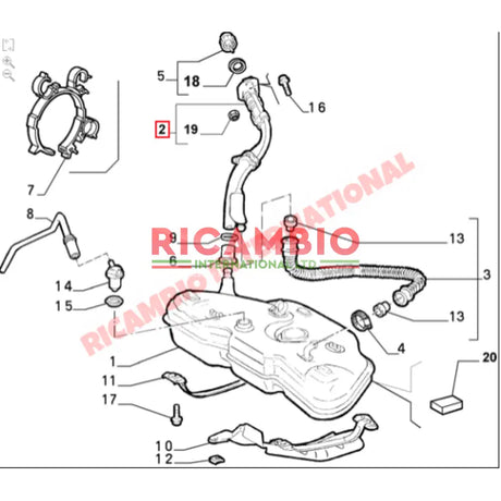 Fuel Filler Hose - Fiat Punto MK1 - Fuel System