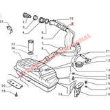 Fuel Filler Hose - Fiat Uno - Fuel System