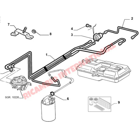 Fuel Filter - Fiat Seicento - Service Items
