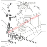 Fuel Hose Feed Bracket,Rubber Bush & Fittings - Classic Fiat 500 126 Autobianchi Bianchina - Fuel System