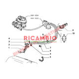 Fuel Petrol Filter & Two Hose Clips - Fiat Lancia and Alfa Romeo - Fuel System