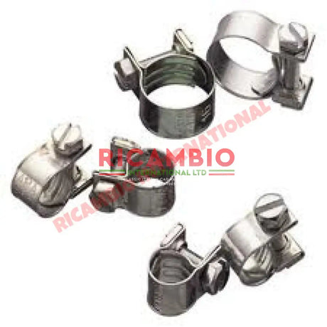 Fuel Petrol Filter & Two Hose Clips - Fiat Lancia and Alfa Romeo - Fuel System