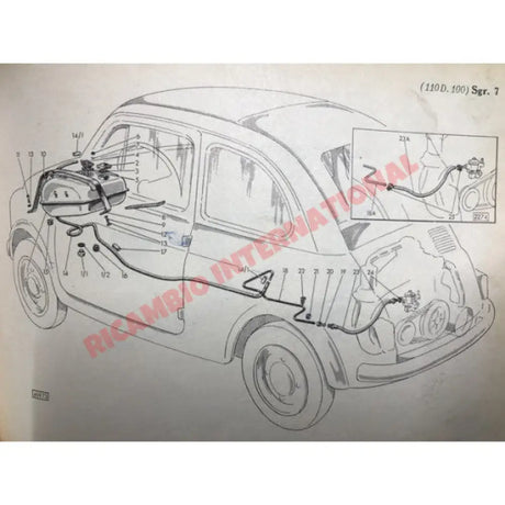 Fuel Petrol Tank Strap - Classic Fiat 500 - Classic Fiat 500 Parts & Spares