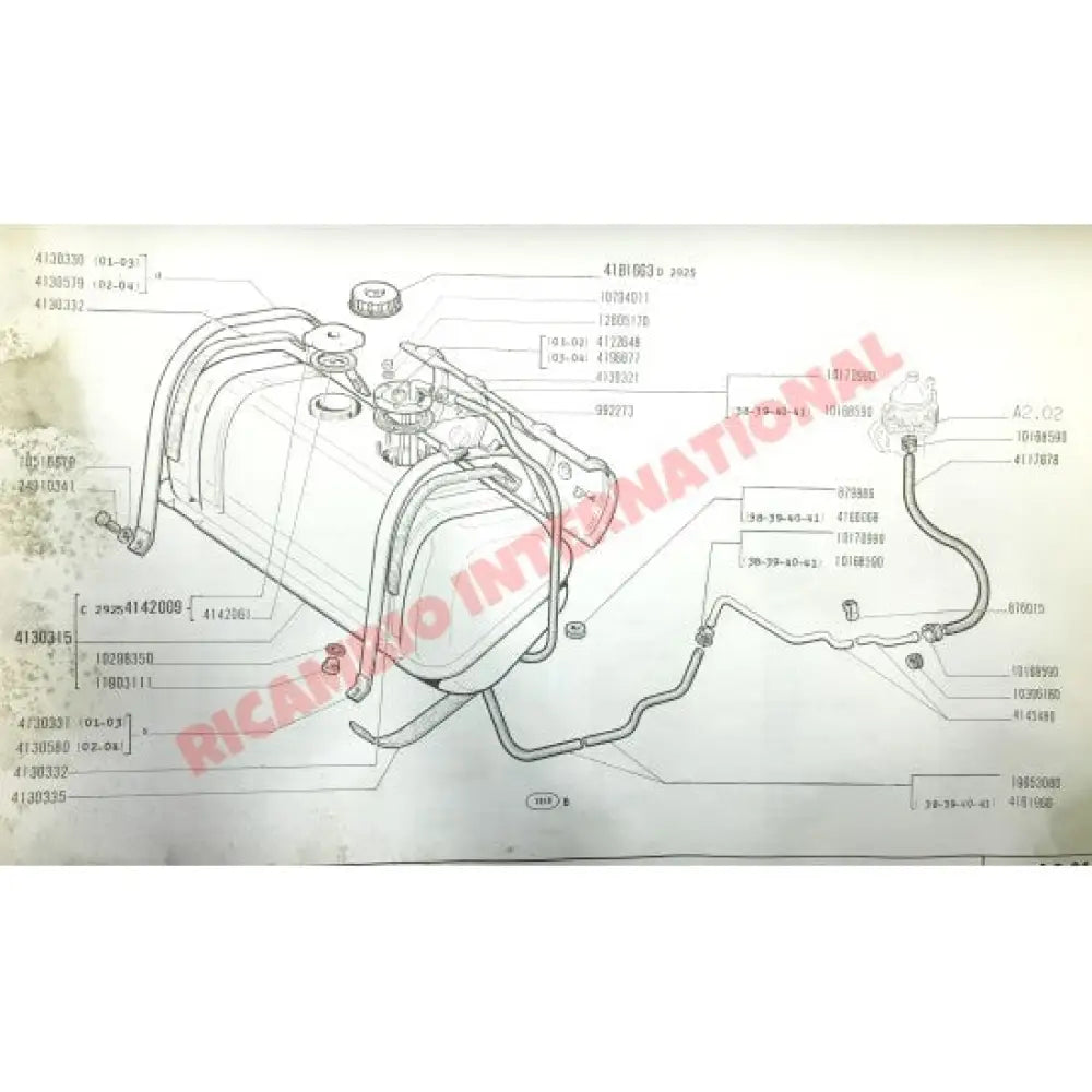 Fuel Pipe & Hose Kit - Classic Fiat 500 126 - Fuel System