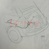 Fuel Pump Braided Hose - Classic Fiat 500 D - Fuel System