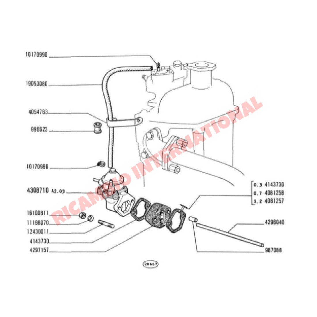 Fuel Pump - Classic Fiat 500 126 - Fuel Pumps and Associated Items