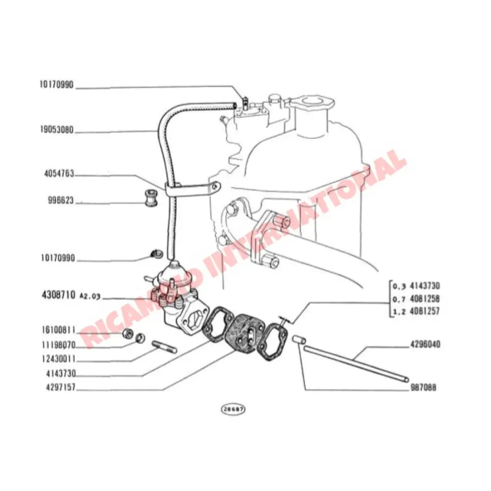 Fuel Pump (BUDGET) - Classic Fiat 500 126 - Fuel Pumps and Associated Items