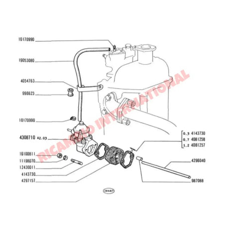Fuel Pump (BUDGET) - Classic Fiat 500 126 - Fuel Pumps and Associated Items