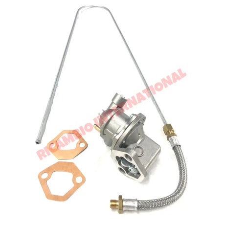 Fuel Pump Threaded Braided Hose & Rigid Metal Pipe Kit - Classic Fiat 500 - Fuel System