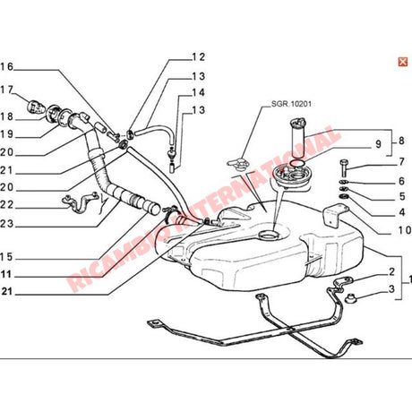 Fuel Tank Sender/Level Unit - Classic Fiat Panda - Fuel System