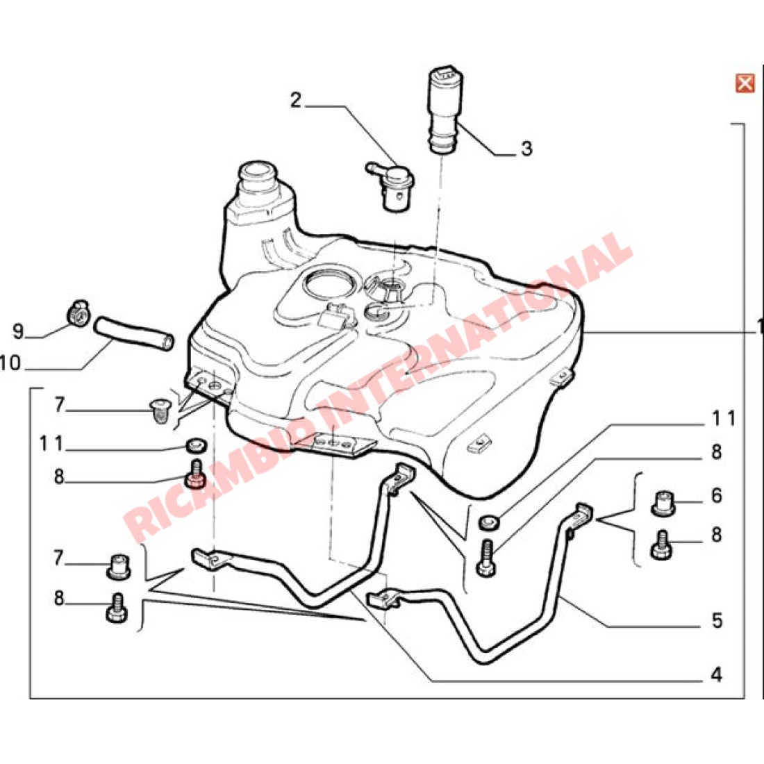 Fuel Tank Sender/Level Unit - Fiat Coupe Tempra Alfa Romeo 155 - Ignition & Electronic Parts