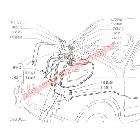Fuel Tank Sender Unit - Fiat 600 - Fuel System