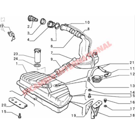 Fuel Tank Sender Unit & Seal - Fiat Uno - Uno